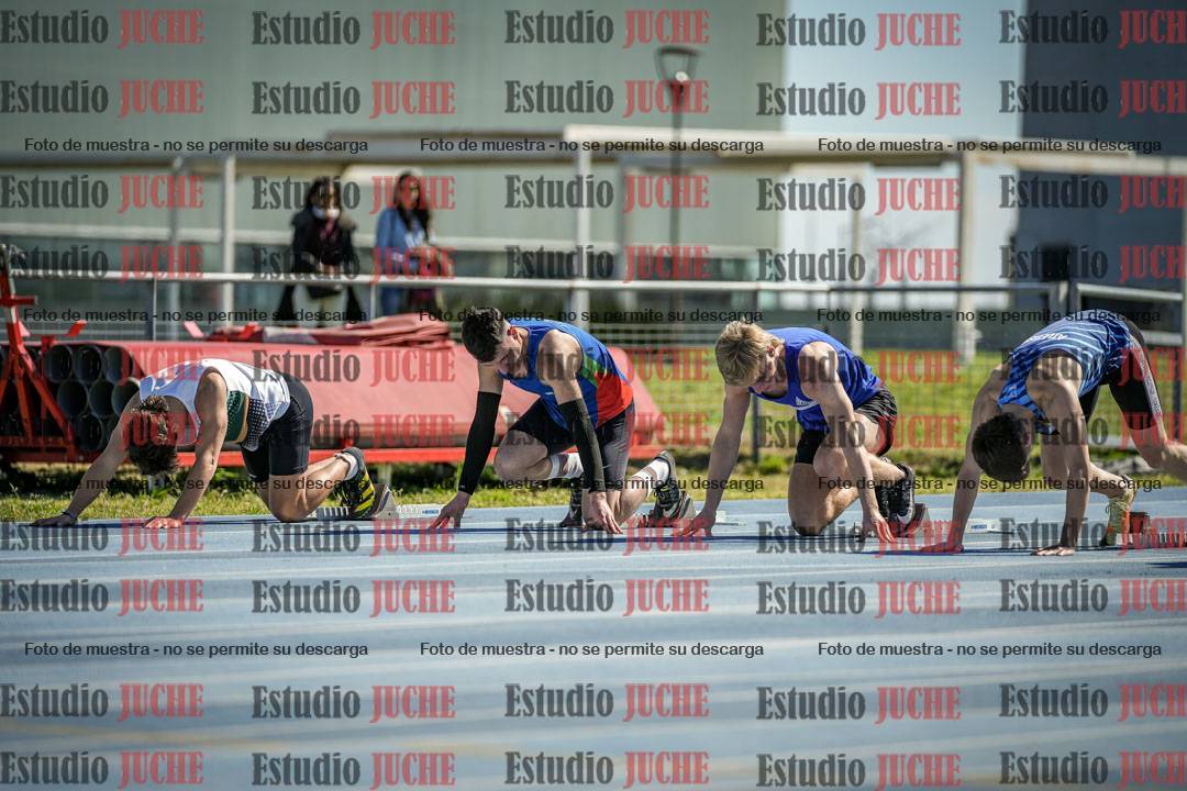 Fotos de los 100 m llanos de varones