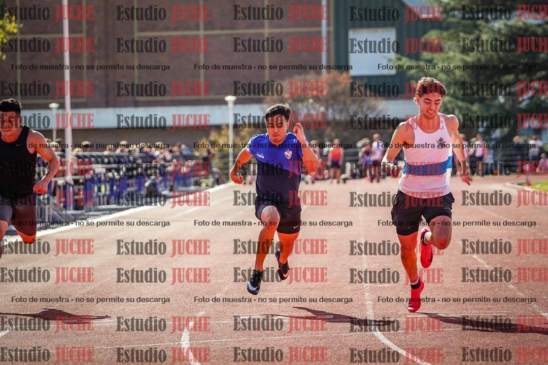 Fotos de los 100 m llanos de varones