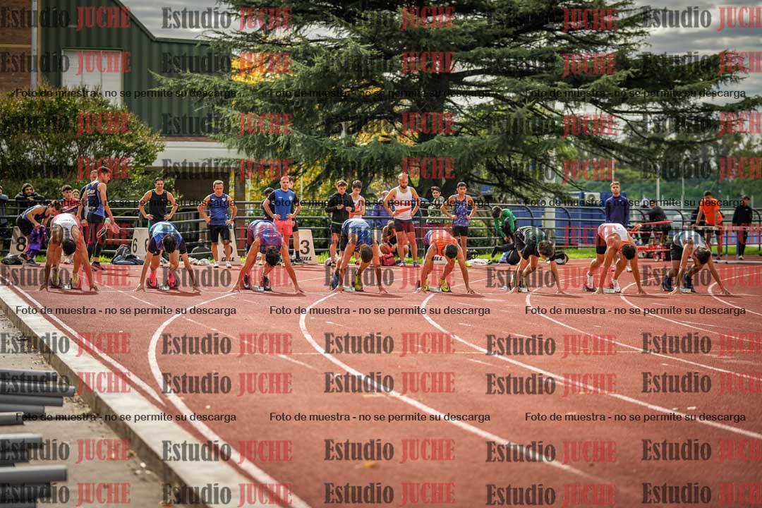 Fotos de los 100 m llanos de varones