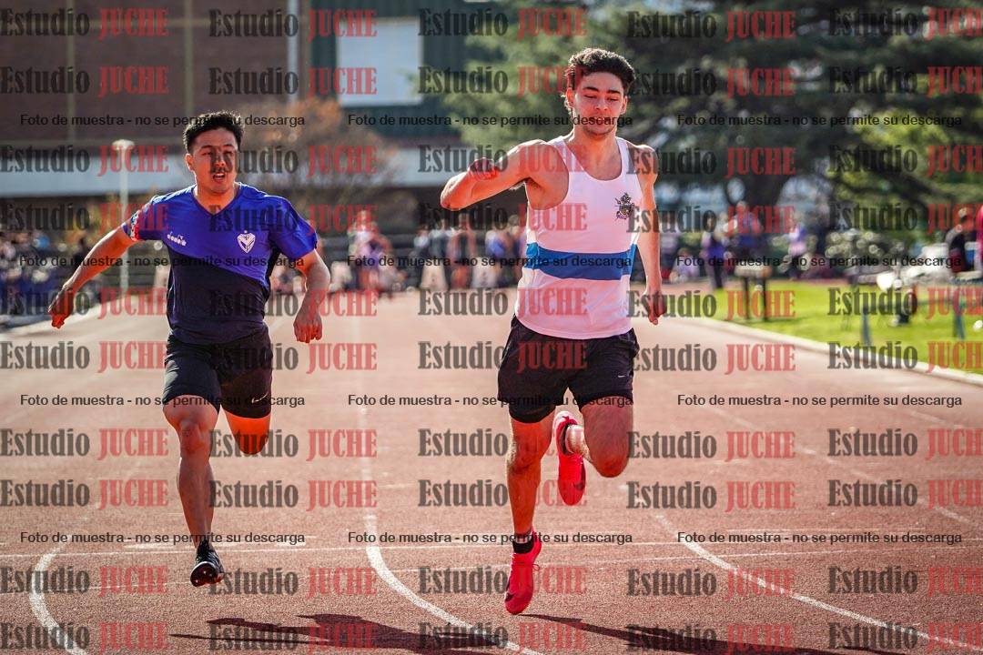 Fotos de los 100 m llanos de varones