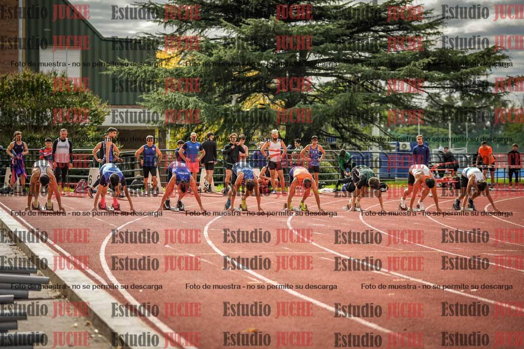 Fotos de los 100 m llanos de varones