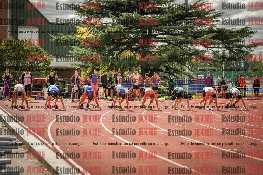 Fotos de los 100 m llanos de varones