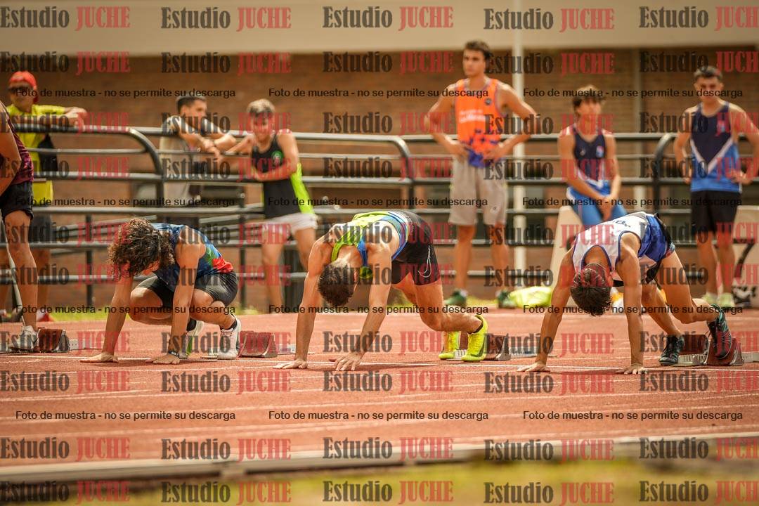 Fotos de los 100 m llanos de varones