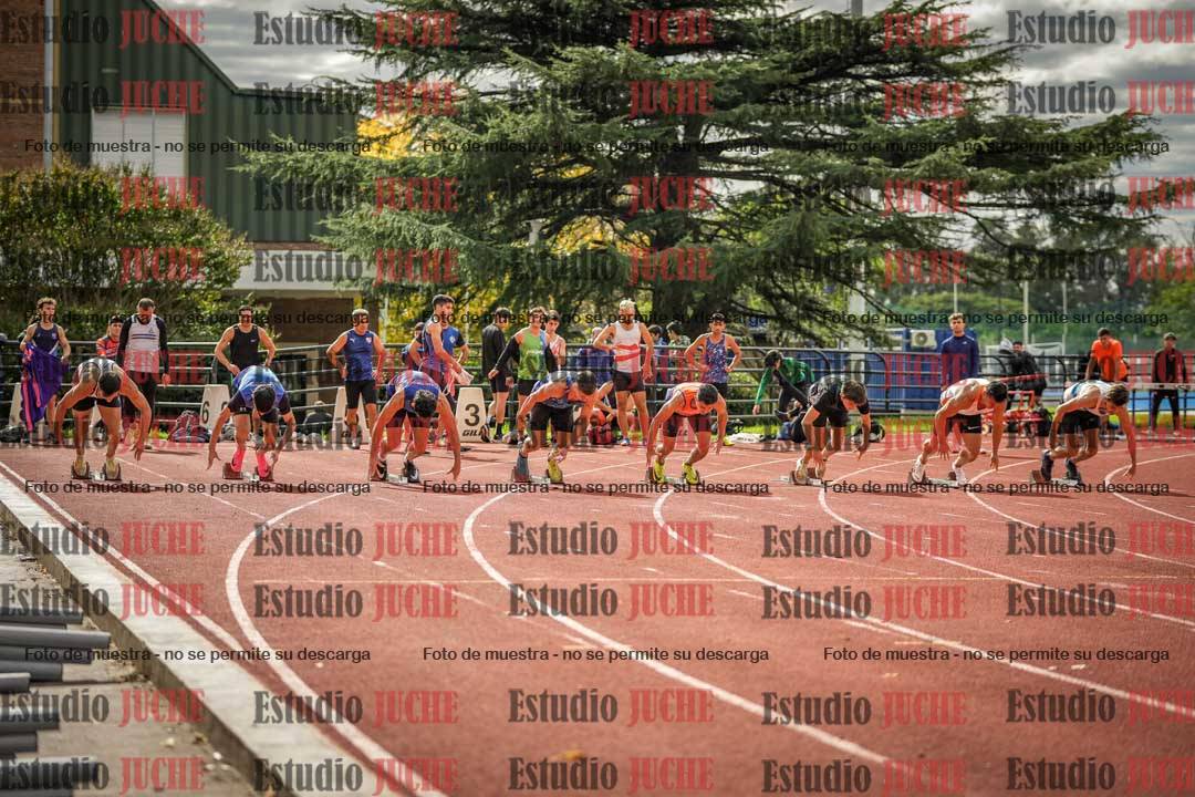 Fotos de los 100 m llanos de varones