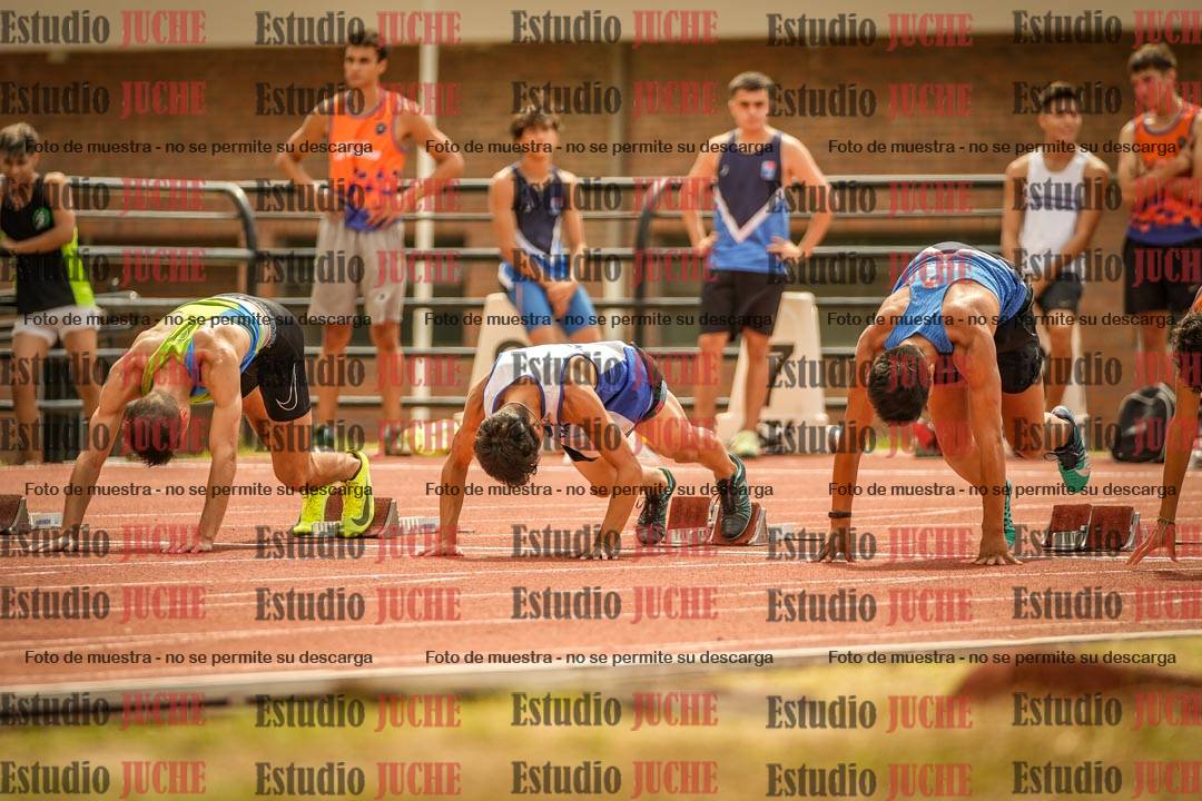 Fotos de los 100 m llanos de varones