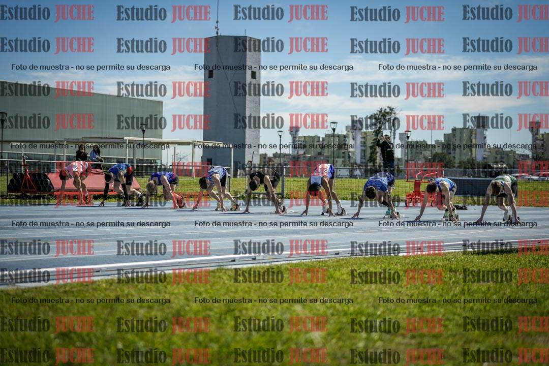 Fotos de los 100 m llanos de varones