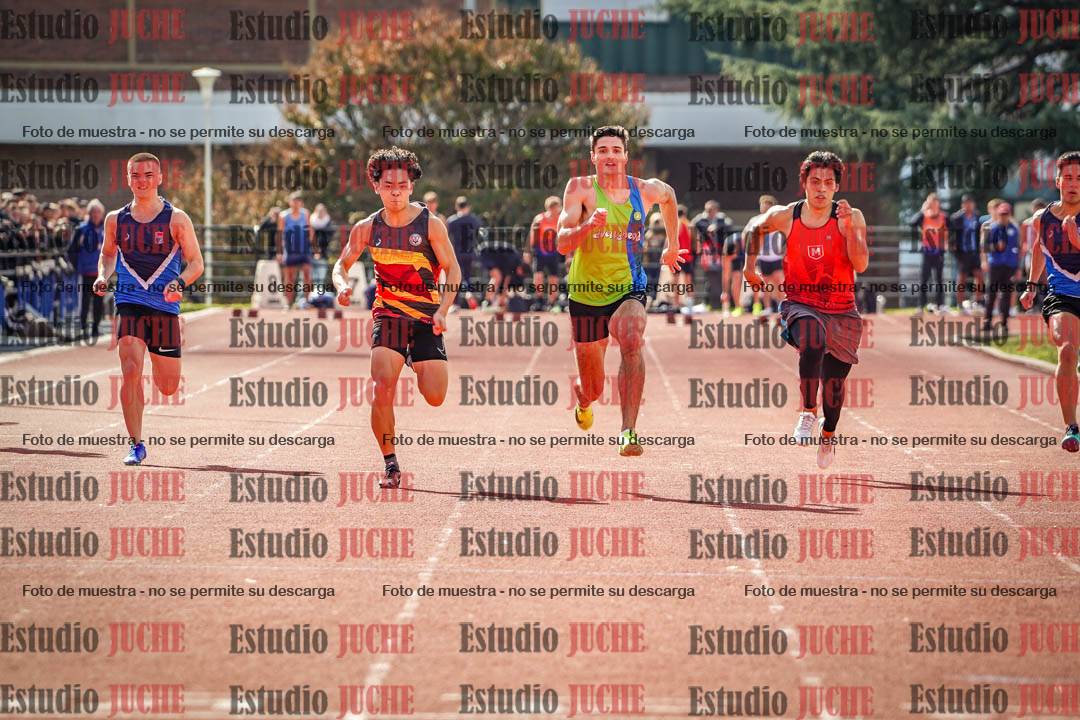 Fotos de los 100 m llanos de varones