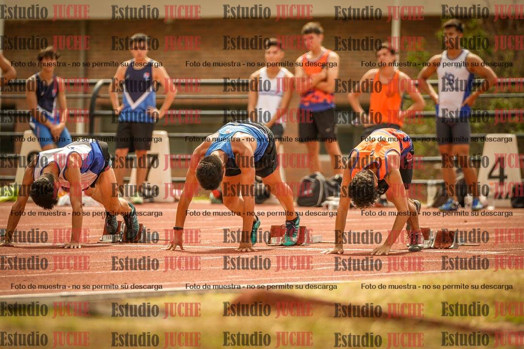 Fotos de los 100 m llanos de varones