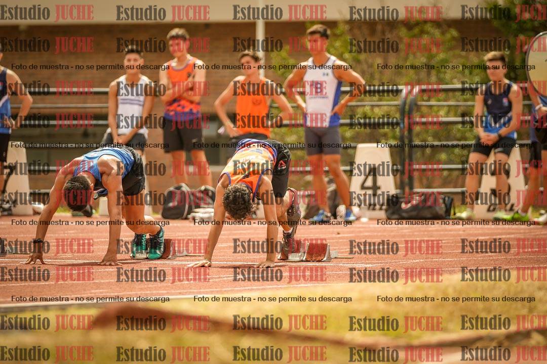 Fotos de los 100 m llanos de varones
