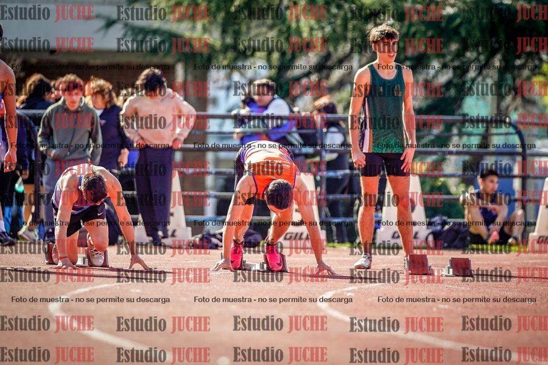 Fotos de los 100 m llanos de varones