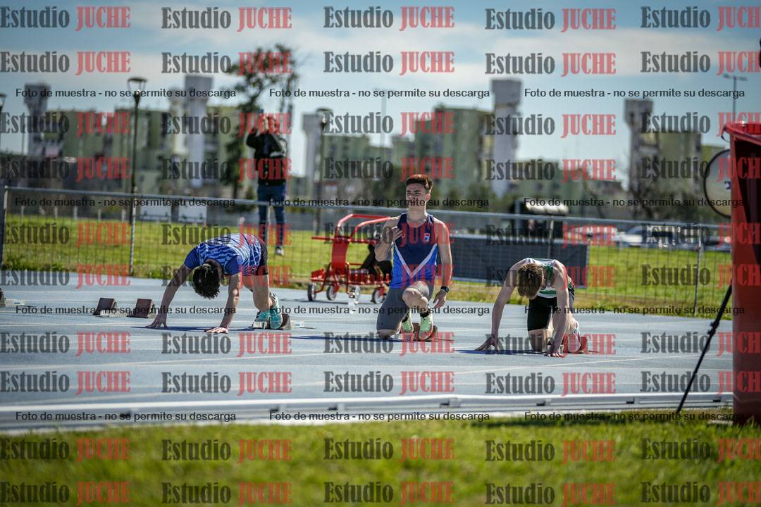 Fotos de los 100 m llanos de varones