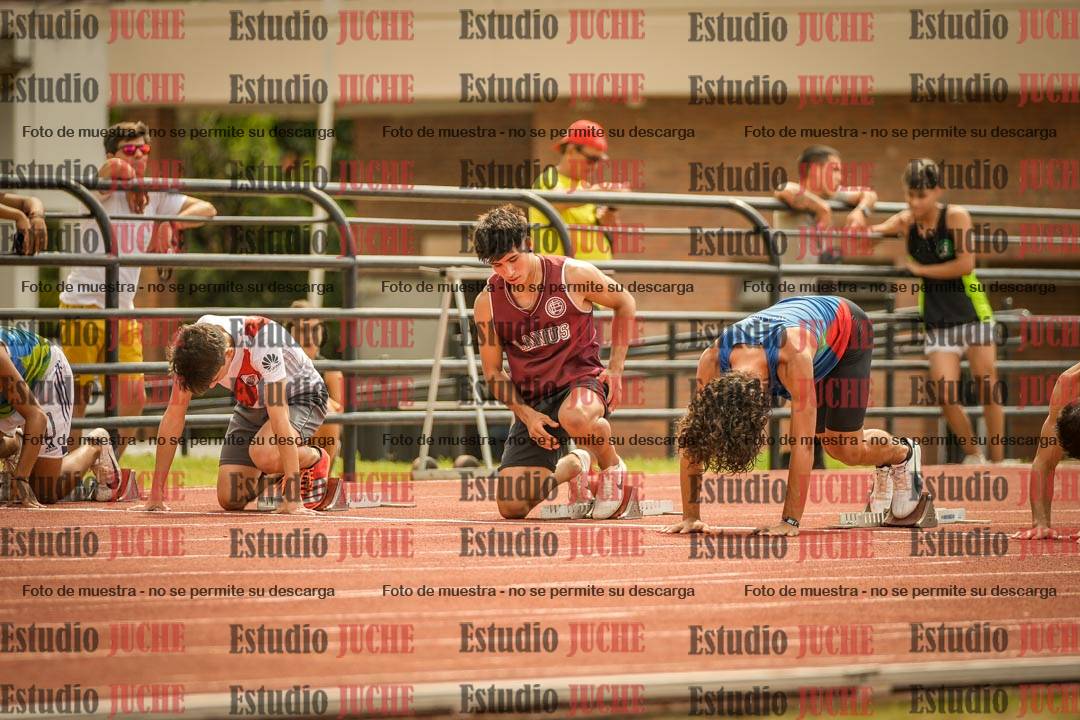 Fotos de los 100 m llanos de varones