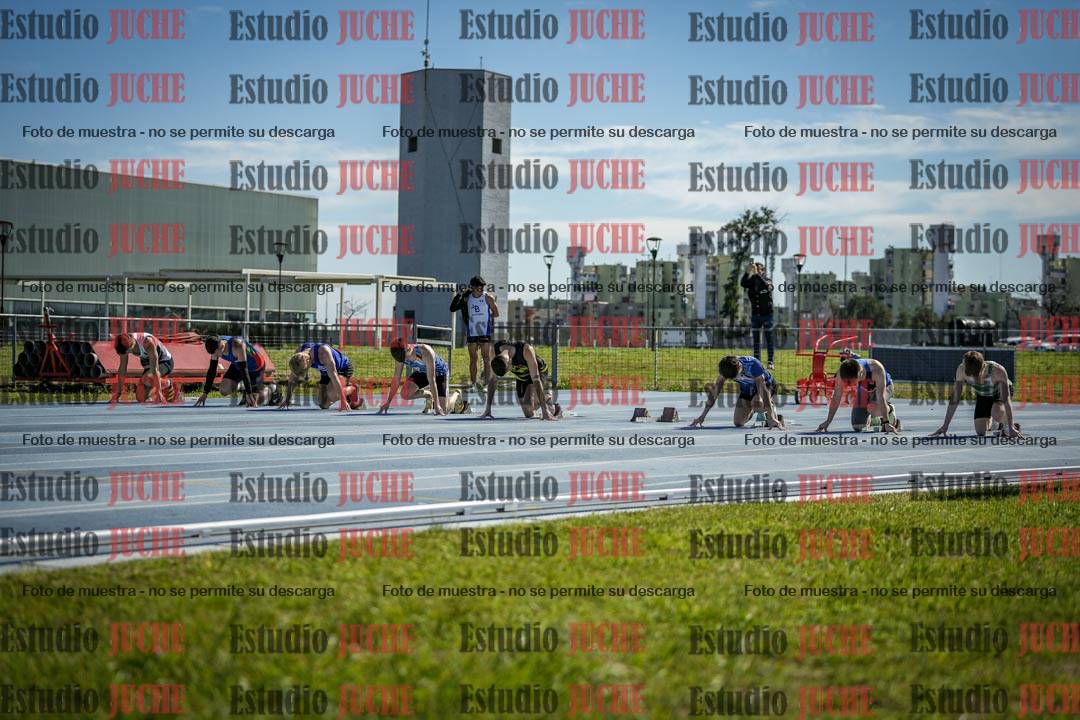 Fotos de los 100 m llanos de varones