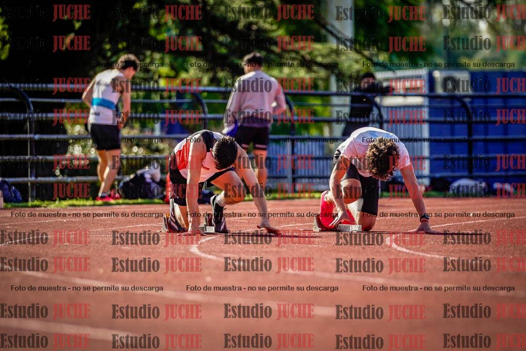 Fotos de los 100 m llanos de varones