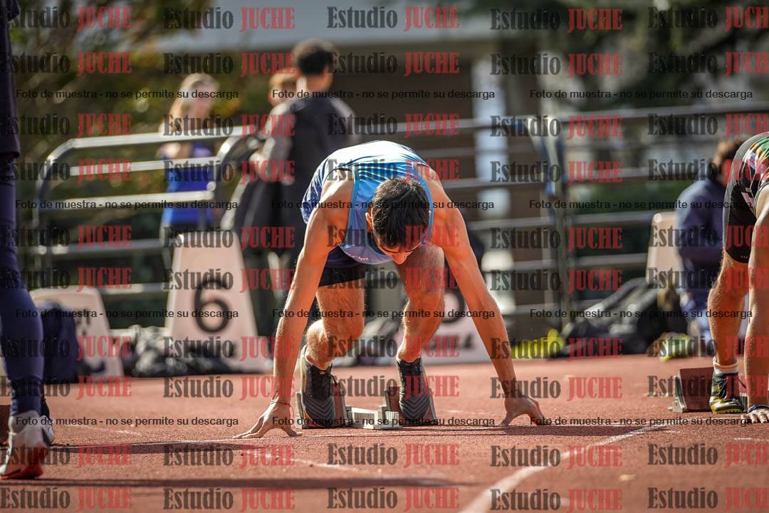 Fotos de los 100 m llanos de varones