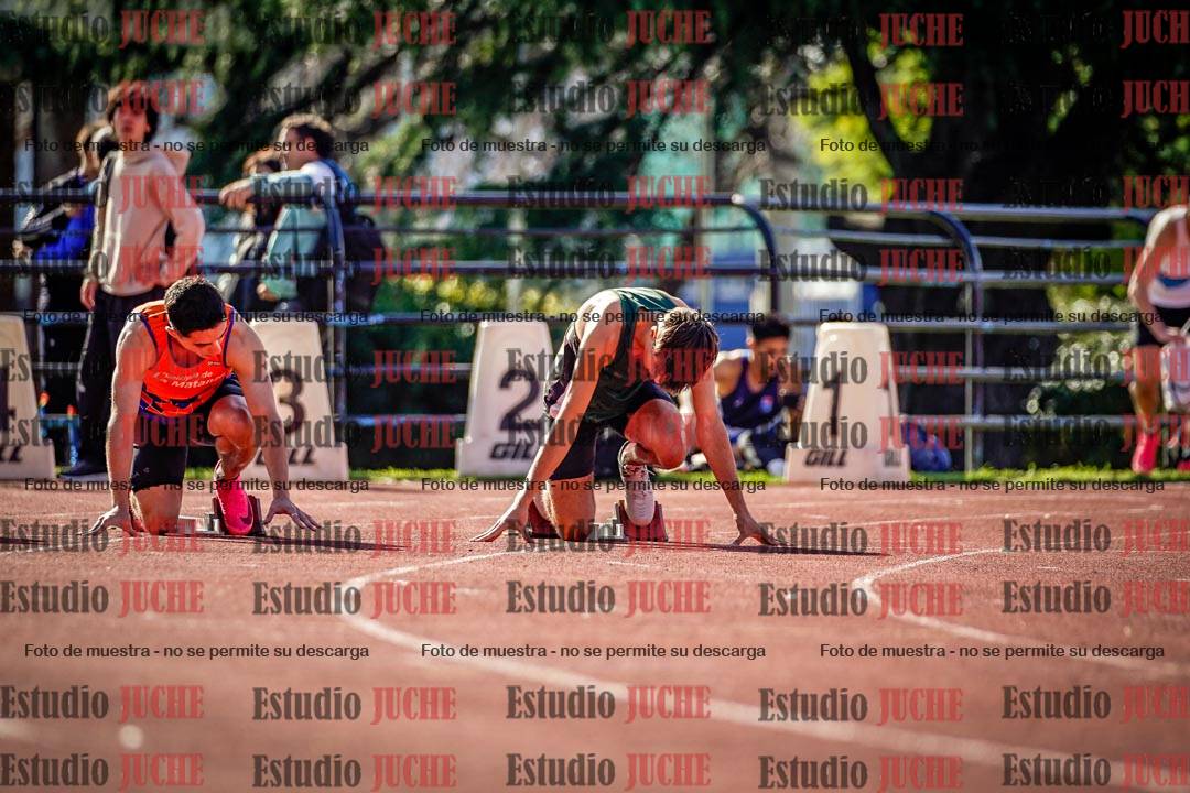 Fotos de los 100 m llanos de varones