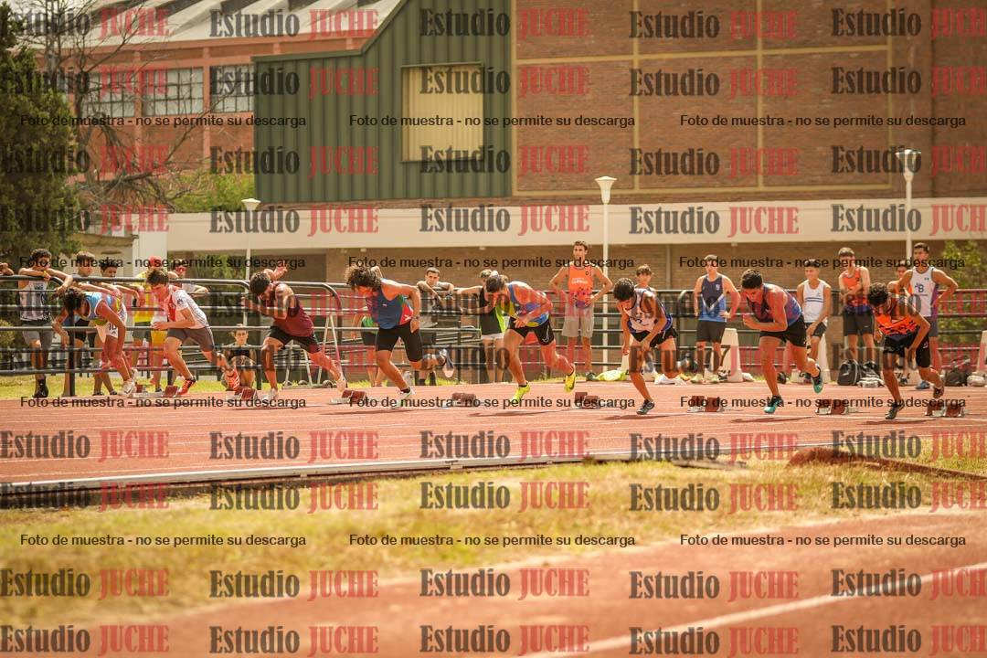 Fotos de los 100 m llanos de varones