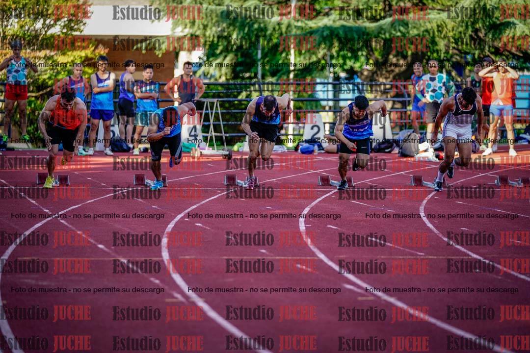Fotos de los 100 m llanos de varones