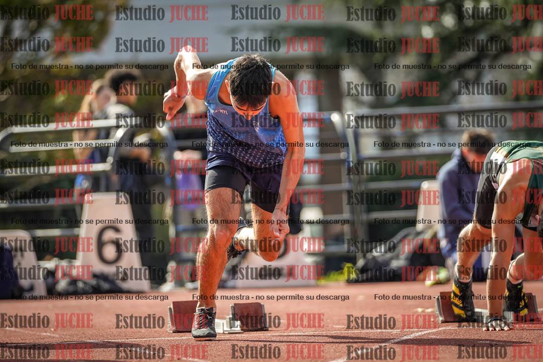 Fotos de los 100 m llanos de varones