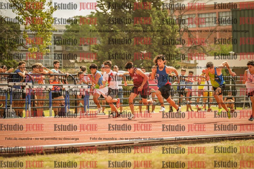 Fotos de los 100 m llanos de varones