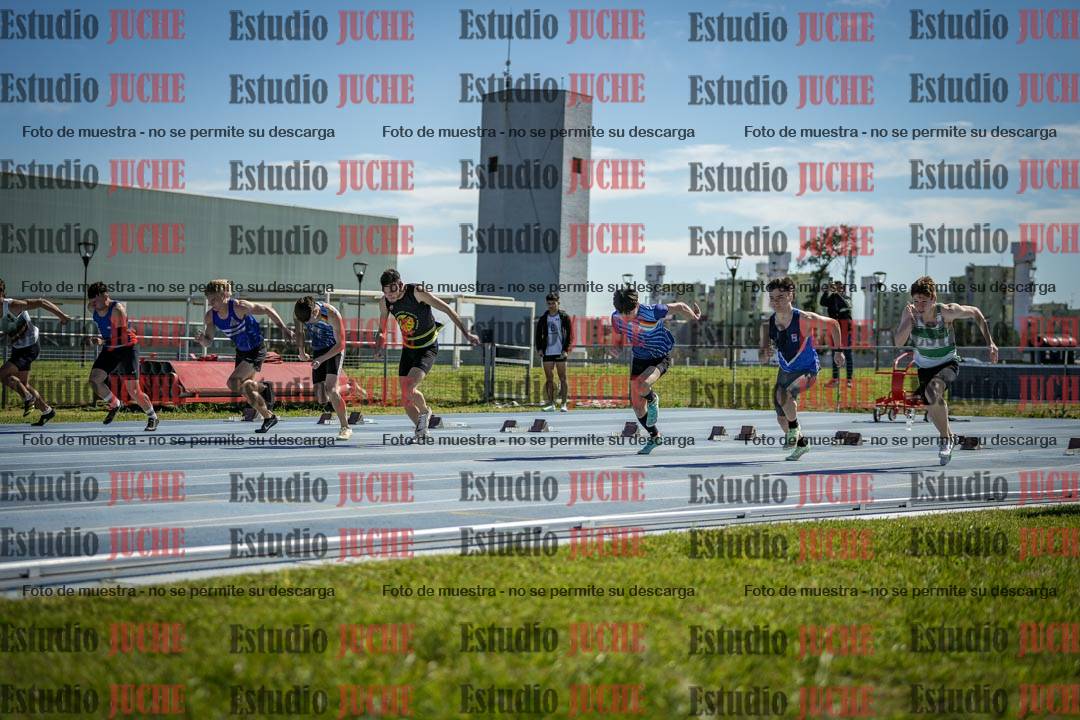 Fotos de los 100 m llanos de varones