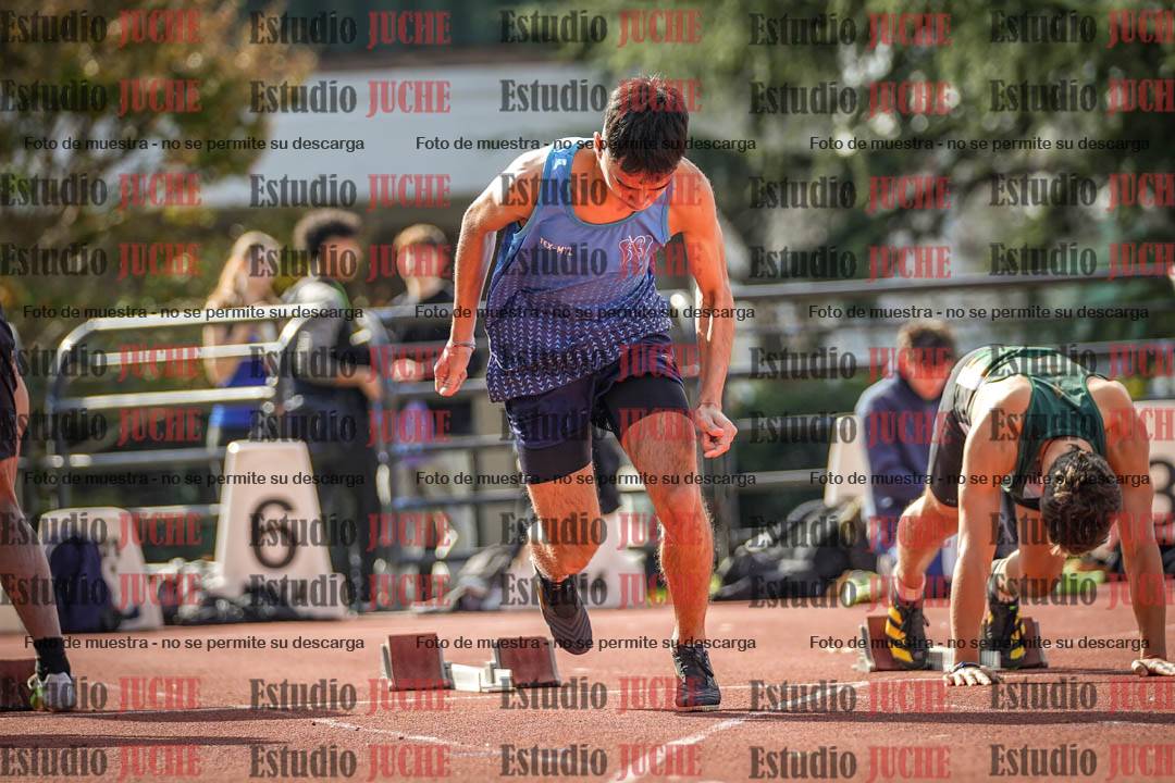 Fotos de los 100 m llanos de varones