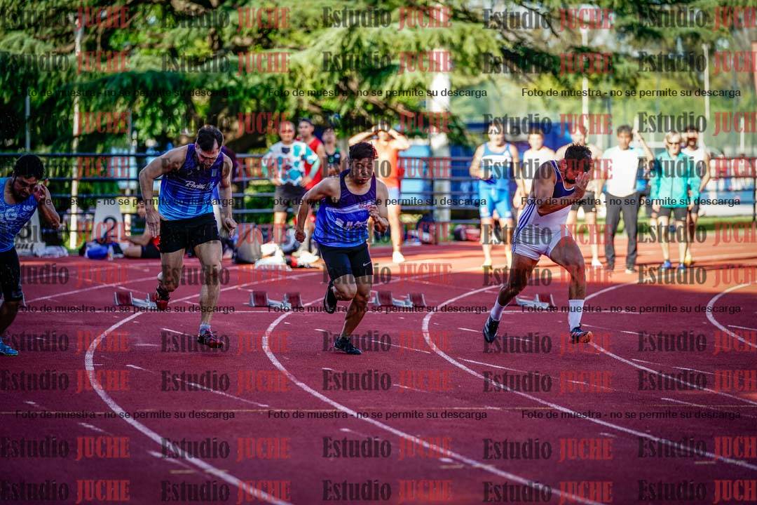 Fotos de los 100 m llanos de varones