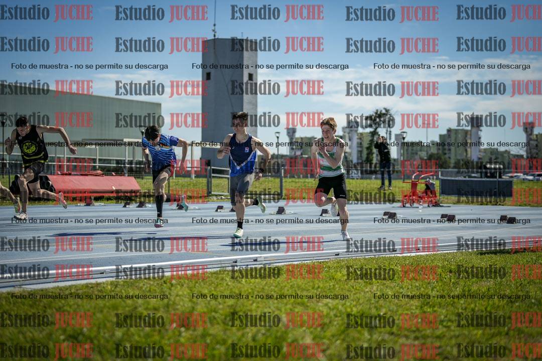 Fotos de los 100 m llanos de varones