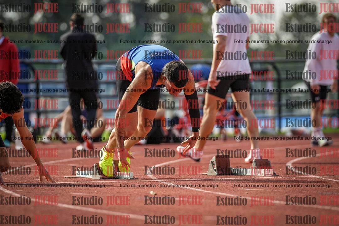Fotos de los 100 m llanos de varones