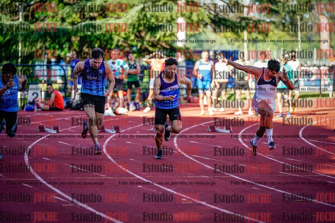 Fotos de los 100 m llanos de varones