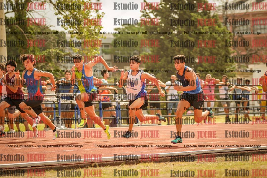 Fotos de los 100 m llanos de varones