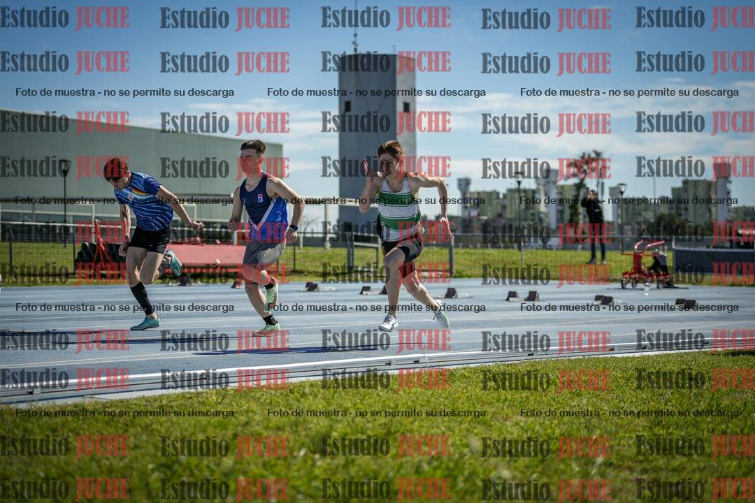 Fotos de los 100 m llanos de varones