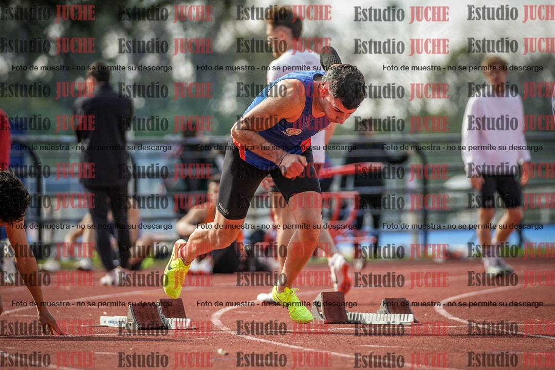 Fotos de los 100 m llanos de varones