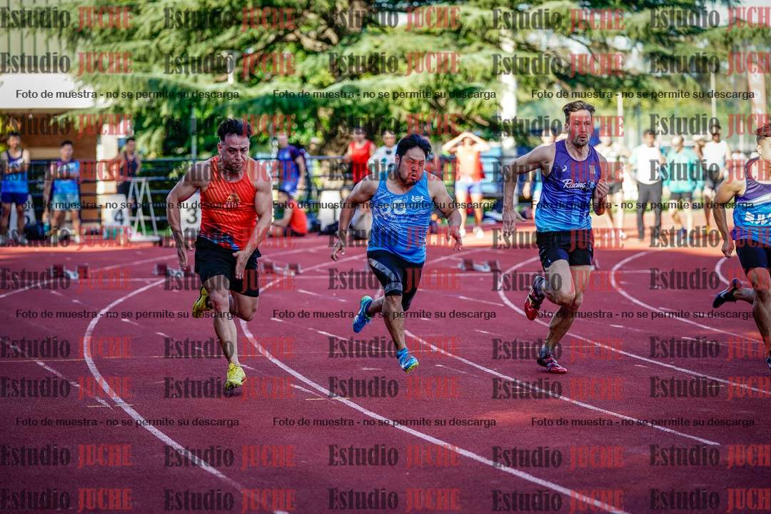Fotos de los 100 m llanos de varones