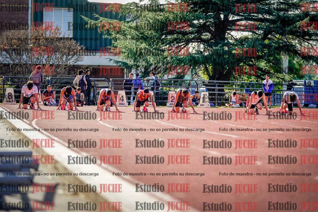 Fotos de los 100 m llanos de varones