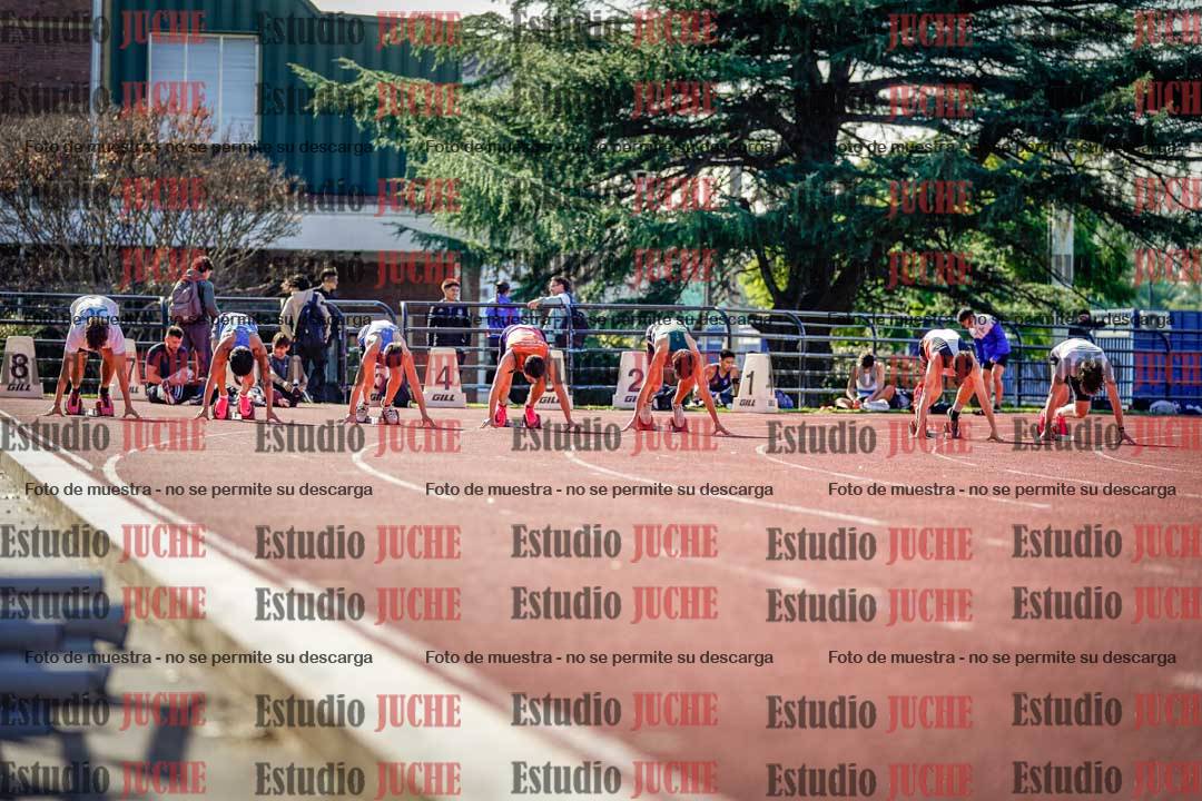 Fotos de los 100 m llanos de varones