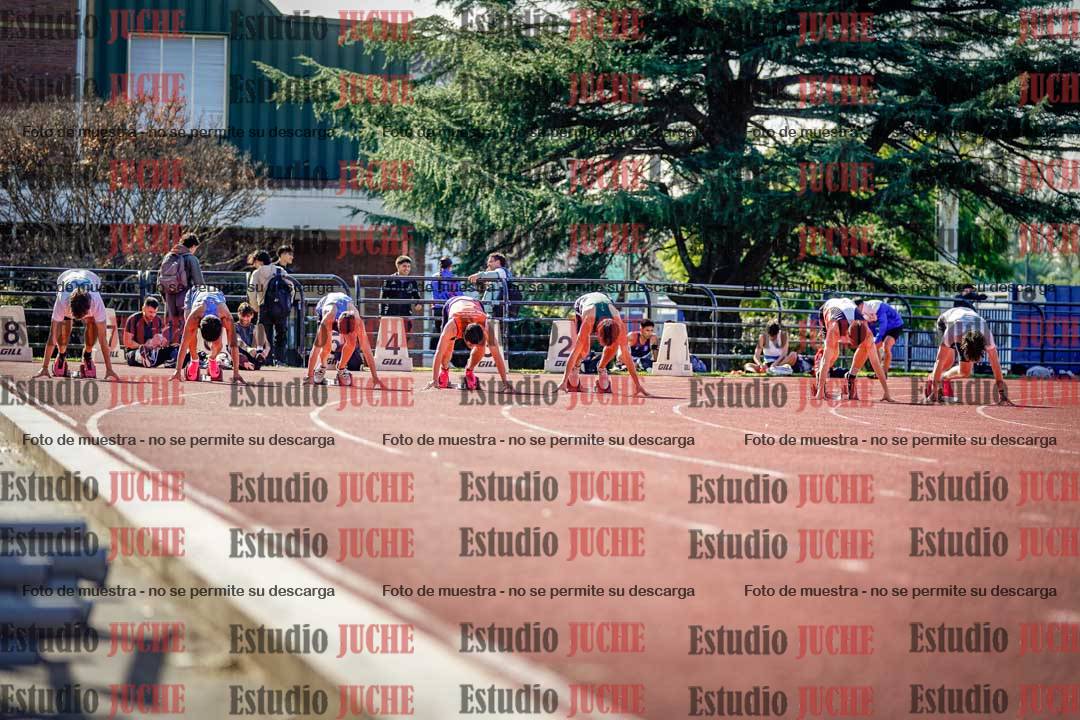 Fotos de los 100 m llanos de varones