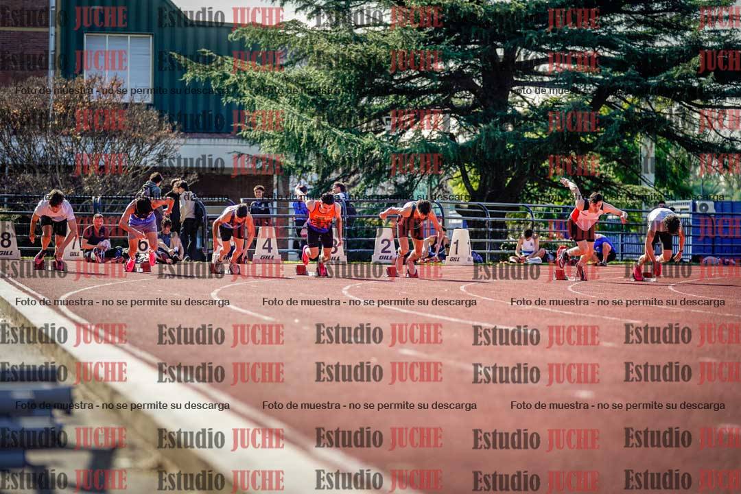 Fotos de los 100 m llanos de varones
