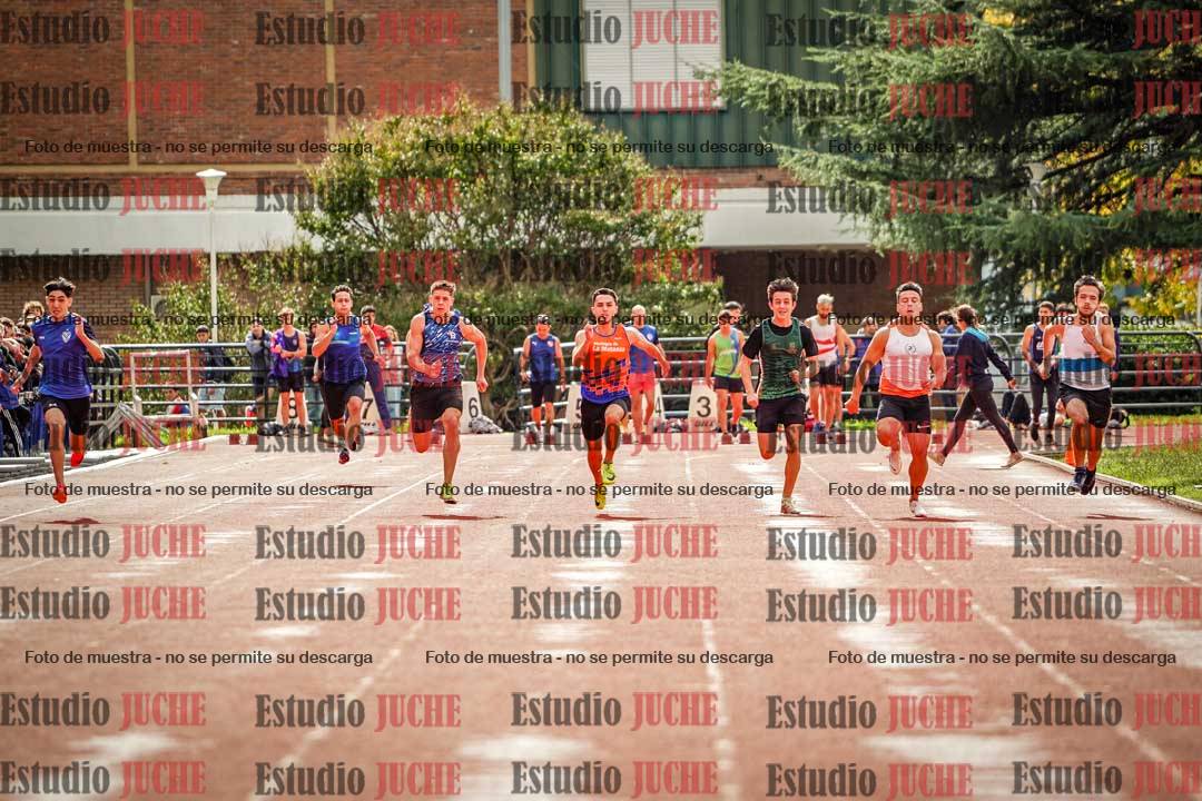 Fotos de los 100 m llanos de varones