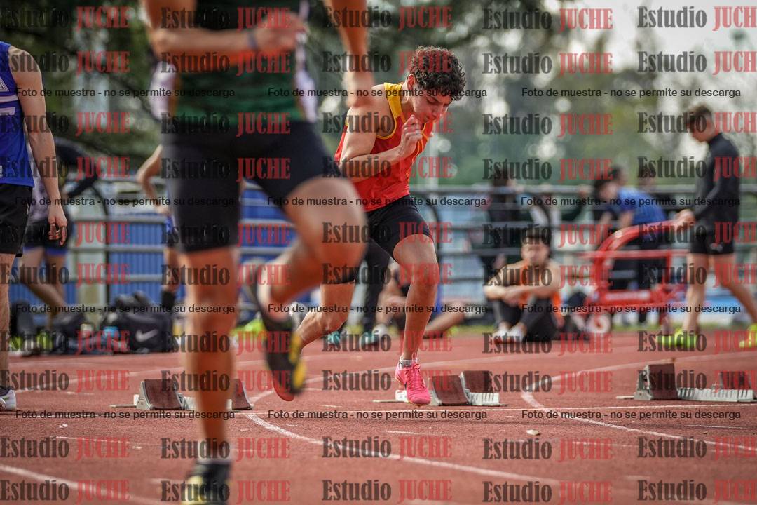 Fotos de los 100 m llanos de varones