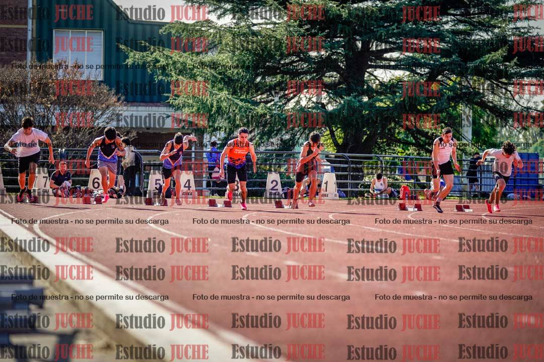 Fotos de los 100 m llanos de varones