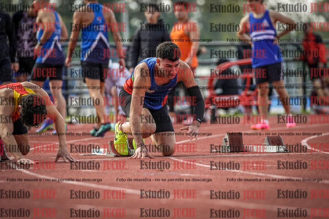 Fotos de los 100 m llanos de varones