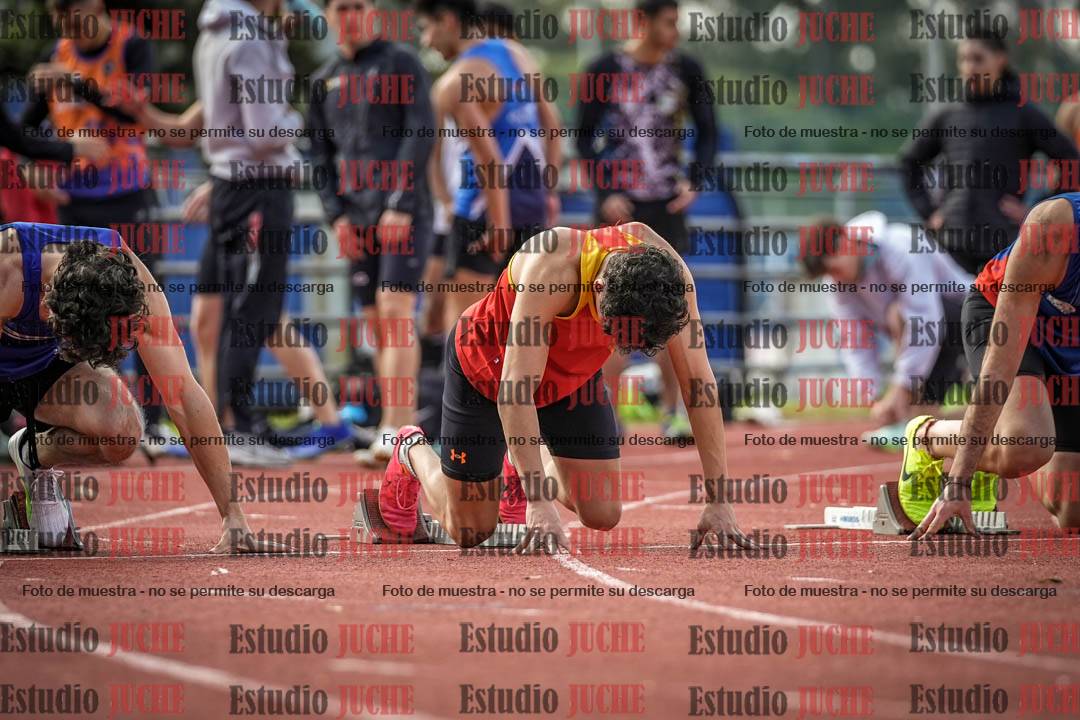 Fotos de los 100 m llanos de varones