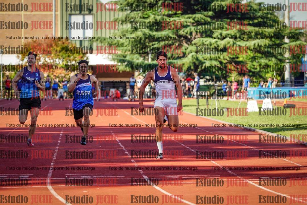Fotos de los 100 m llanos de varones