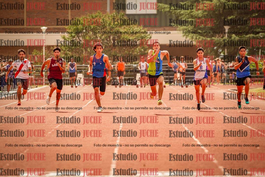 Fotos de los 100 m llanos de varones