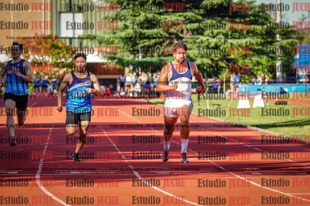 Fotos de los 100 m llanos de varones