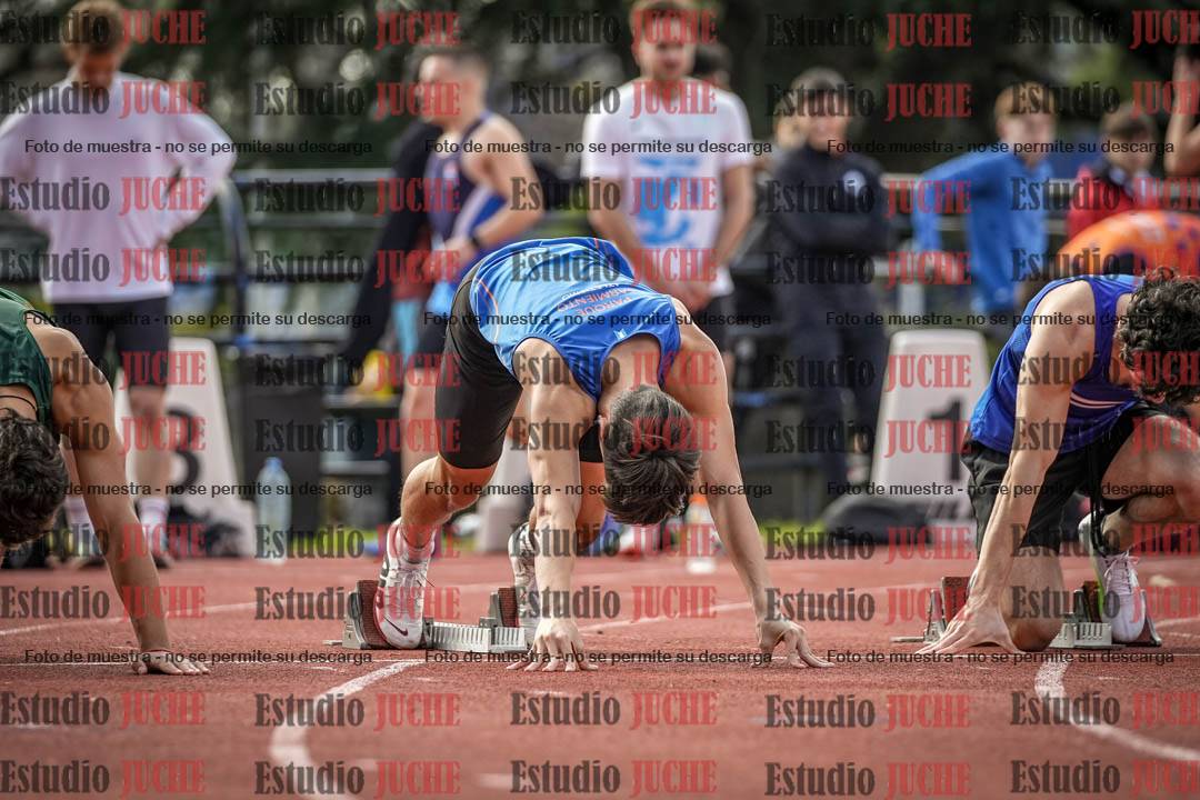 Fotos de los 100 m llanos de varones