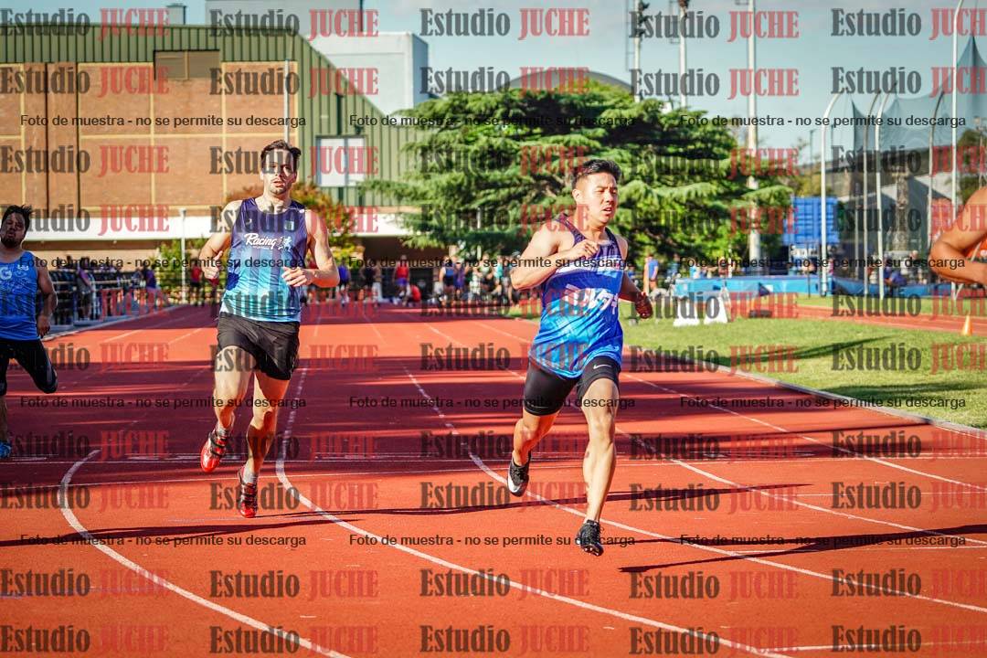 Fotos de los 100 m llanos de varones