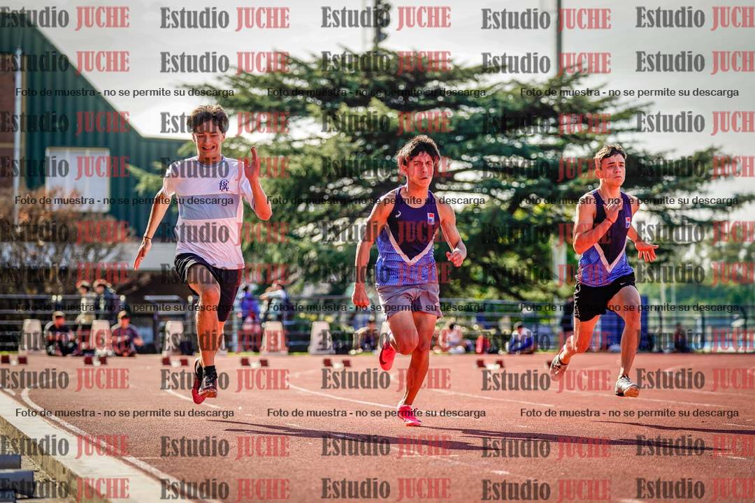 Fotos de los 100 m llanos de varones