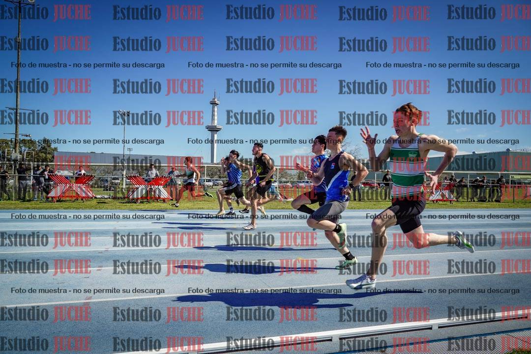 Fotos de los 100 m llanos de varones